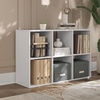 image:imageSignature Design by Ashley 4 Cube Storage Organizer White BookshelfWhite