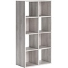 image:imageSignature Design by Ashley 4 Cube Storage Organizer White BookshelfWhitewash