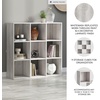 image:imageSignature Design by Ashley 4 Cube Storage Organizer White BookshelfWhitewash