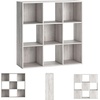 image:imageSignature Design by Ashley 4 Cube Storage Organizer White BookshelfWhitewash