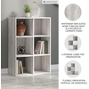 image:imageSignature Design by Ashley 4 Cube Storage Organizer White BookshelfWhitewash