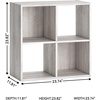 image:imageSignature Design by Ashley 4 Cube Storage Organizer White BookshelfWhitewash