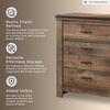 image:imageSignature Design by Ashley 6 Drawer Rustic Brown Dresser for Bedroom