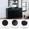 image:imageSignature Design by Ashley 6Drawer Black Dresser with Mirror for BedroomBlack