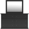 image:imageSignature Design by Ashley 6Drawer Black Dresser with Mirror for BedroomBlack