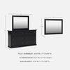 image:imageSignature Design by Ashley 6Drawer Black Dresser with Mirror for BedroomBlack