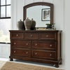 image:imageSignature Design by Ashley 6Drawer Black Dresser with Mirror for BedroomDark Brown