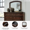 image:imageSignature Design by Ashley 6Drawer Black Dresser with Mirror for BedroomDark Brown
