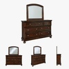image:imageSignature Design by Ashley 6Drawer Black Dresser with Mirror for BedroomDark Brown