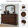 image:imageSignature Design by Ashley 6Drawer Black Dresser with Mirror for BedroomDark Brown