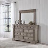 image:imageSignature Design by Ashley 6Drawer Black Dresser with Mirror for BedroomLight Grayish Brown