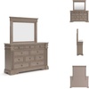 image:imageSignature Design by Ashley 6Drawer Black Dresser with Mirror for BedroomLight Grayish Brown