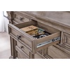 image:imageSignature Design by Ashley 6Drawer Black Dresser with Mirror for BedroomLight Grayish Brown