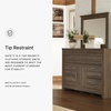image:imageSignature Design by Ashley 6Drawer Black Dresser with Mirror for BedroomNatural Brown