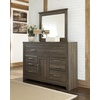 image:imageSignature Design by Ashley 6Drawer Black Dresser with Mirror for BedroomNatural Brown
