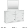 image:imageSignature Design by Ashley 6Drawer Black Dresser with Mirror for BedroomWhite