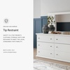 image:imageSignature Design by Ashley 6Drawer Black Dresser with Mirror for BedroomWhite