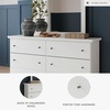 image:imageSignature Design by Ashley 6Drawer Black Dresser with Mirror for BedroomWhite