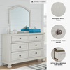 image:imageSignature Design by Ashley 6Drawer Black Dresser with Mirror for BedroomWhitewash