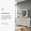 image:imageSignature Design by Ashley 6Drawer Black Dresser with Mirror for BedroomWhitewash