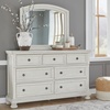 image:imageSignature Design by Ashley 6Drawer Black Dresser with Mirror for BedroomWhitewash