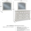 image:imageSignature Design by Ashley 6Drawer Black Dresser with Mirror for BedroomWhitewash