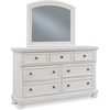 image:imageSignature Design by Ashley 6Drawer Black Dresser with Mirror for BedroomWhitewash