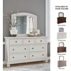 image:imageSignature Design by Ashley 6Drawer Black Dresser with Mirror for BedroomWhitewash