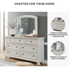 image:imageSignature Design by Ashley 6Drawer Black Dresser with Mirror for BedroomWhitewash