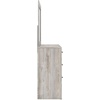 image:imageSignature Design by Ashley 6Drawer Dresser with Mirror Black and GrayLight Gray