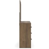 image:imageSignature Design by Ashley 6Drawer Dresser with Mirror Black and GrayWarm Brown