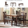 image:imageSignature Design by Ashley 6Piece Dining Table Set with Bench Dark BrownBrown