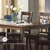 image:imageSignature Design by Ashley 6Piece Dining Table Set with Bench Dark BrownBrown