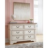 image:imageSignature Design by Ashley 7 Drawer Dresser for Bedroom TwoTone WhiteCream