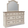 image:imageSignature Design by Ashley 7 Drawer Dresser for Bedroom TwoTone WhiteCream