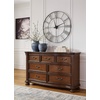image:imageSignature Design by Ashley 7Drawer Wood Bedroom Dresser Wide Chest Brown