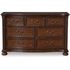 image:imageSignature Design by Ashley 7Drawer Wood Bedroom Dresser Wide Chest Brown