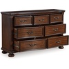 image:imageSignature Design by Ashley 7Drawer Wood Bedroom Dresser Wide Chest Brown