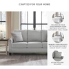 image:imageSignature Design by Ashley Adlai Modern Sofa Sleeper with Removable Seat Cushions and BiFold Memory Foam Mattress Queen Light GraySleeper