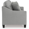 image:imageSignature Design by Ashley Adlai Modern Sofa Sleeper with Removable Seat Cushions and BiFold Memory Foam Mattress Queen Light GraySleeper
