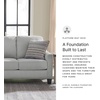 image:imageSignature Design by Ashley Adlai Modern Sofa Sleeper with Removable Seat Cushions and BiFold Memory Foam Mattress Queen Light GraySofa