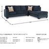image:imageSignature Design by Ashley Aviemore 85in Queen Sleeper Sofa StoneInk