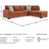 image:imageSignature Design by Ashley Aviemore 85in Queen Sleeper Sofa StoneSpice