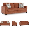 image:imageSignature Design by Ashley Aviemore 85in Queen Sleeper Sofa StoneSpice