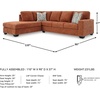 image:imageSignature Design by Ashley Aviemore 85in Queen Sleeper Sofa StoneSpice