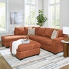 image:imageSignature Design by Ashley Aviemore 85in Queen Sleeper Sofa StoneSpice