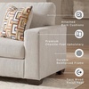 image:imageSignature Design by Ashley Aviemore 85in Queen Sleeper Sofa StoneStone