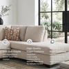 image:imageSignature Design by Ashley Aviemore 85in Queen Sleeper Sofa StoneStone