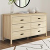 image:imageSignature Design by Ashley Battelle 6 Drawer Bedroom Dresser Light OakBeige