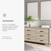 image:imageSignature Design by Ashley Battelle 6 Drawer Bedroom Dresser Light OakNatural